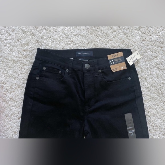 Aeropostale | Women’s Black Seriously Stretchy High Rise Jeggings - Picture 5 of 5